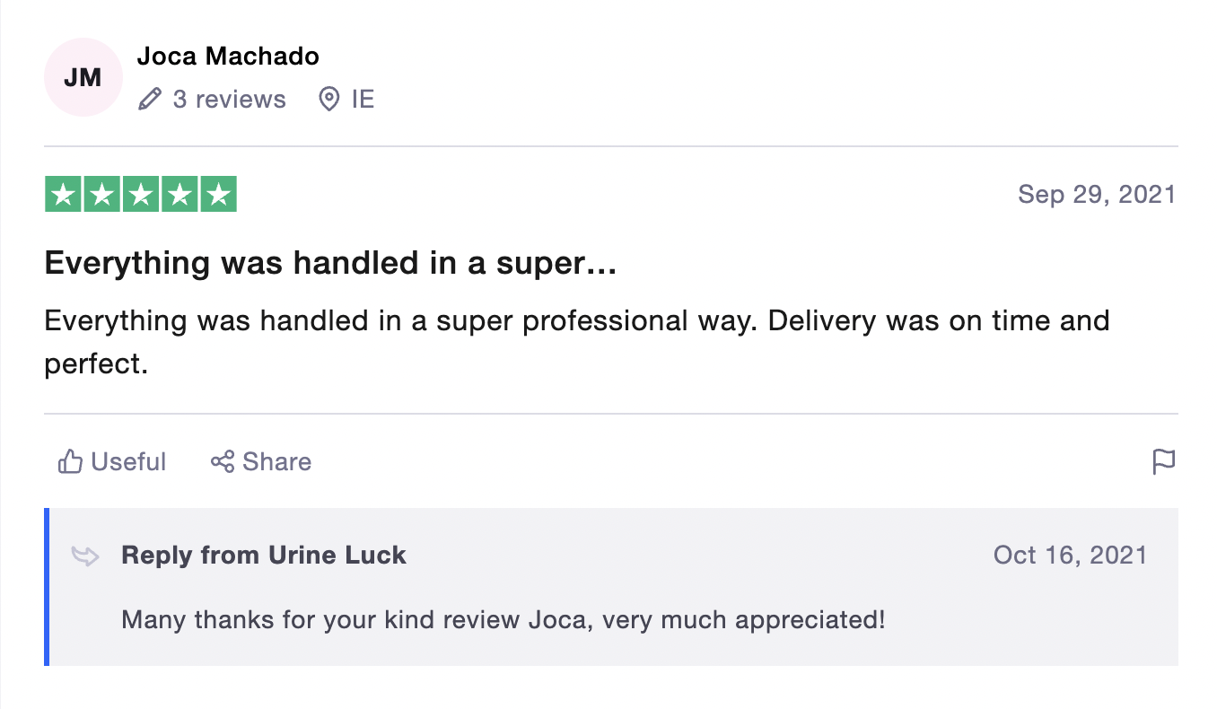 Urine Luck Another positive review